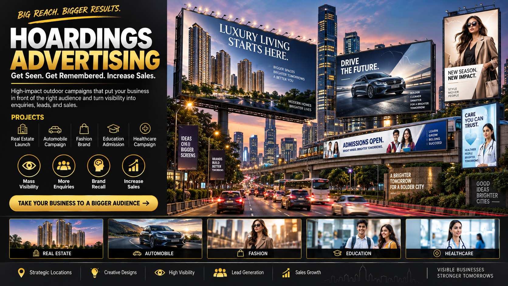 Hoardings Advertising service by Bynzo Innovative Pvt. Ltd
