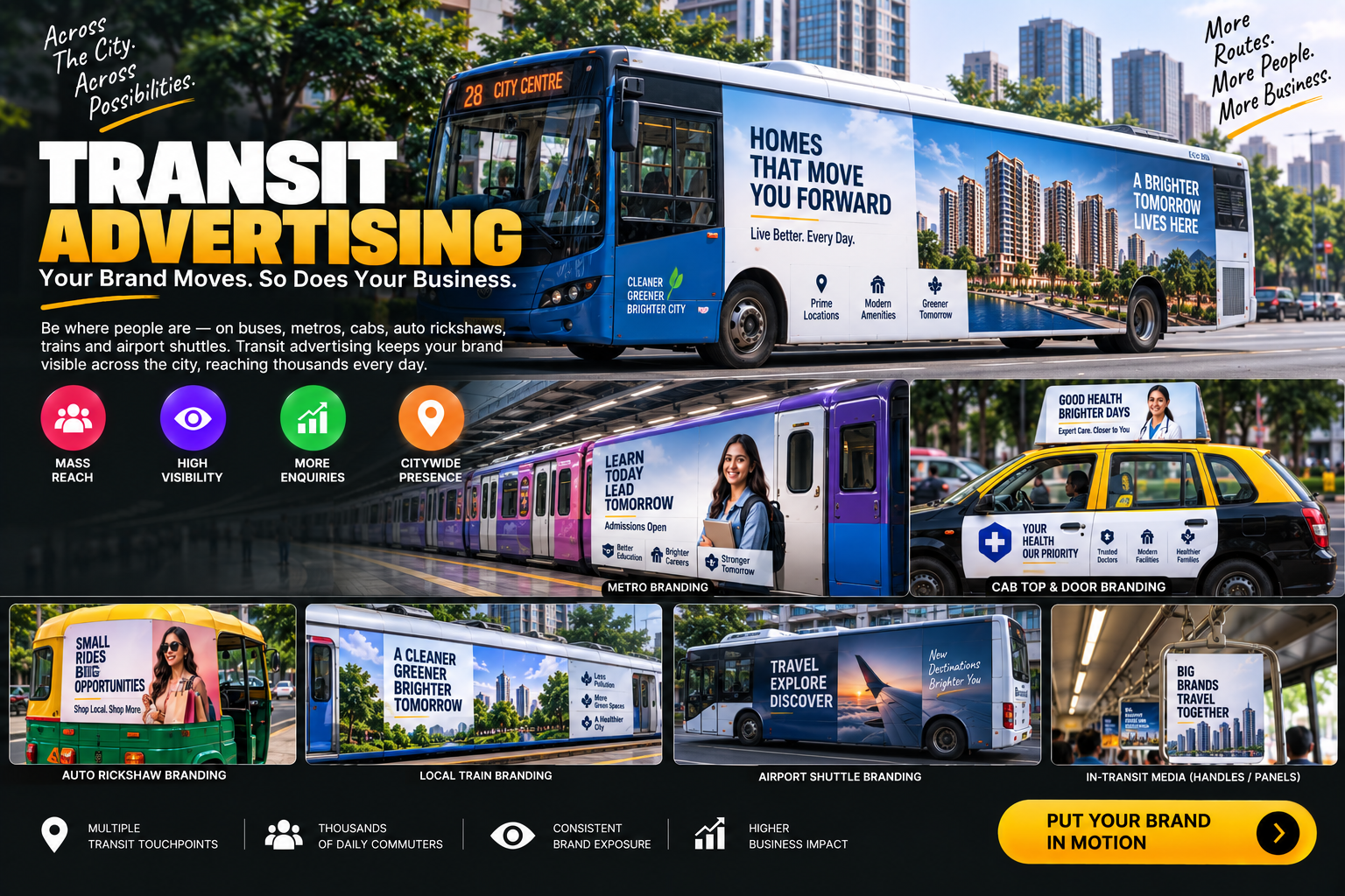 Transit Advertising service by Bynzo Innovative Pvt. Ltd