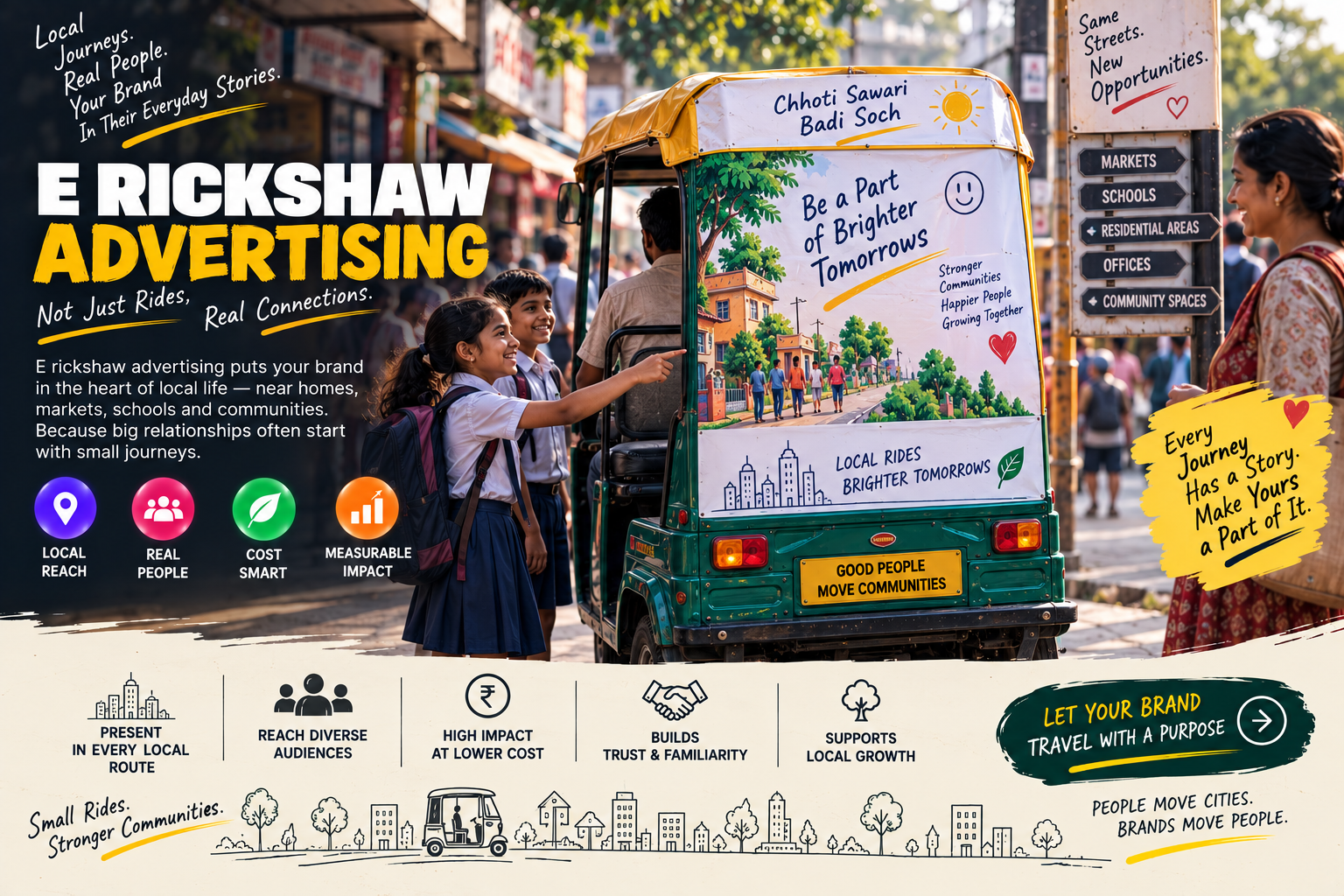 E Rickshaw Advertising service by Bynzo Innovative Pvt. Ltd