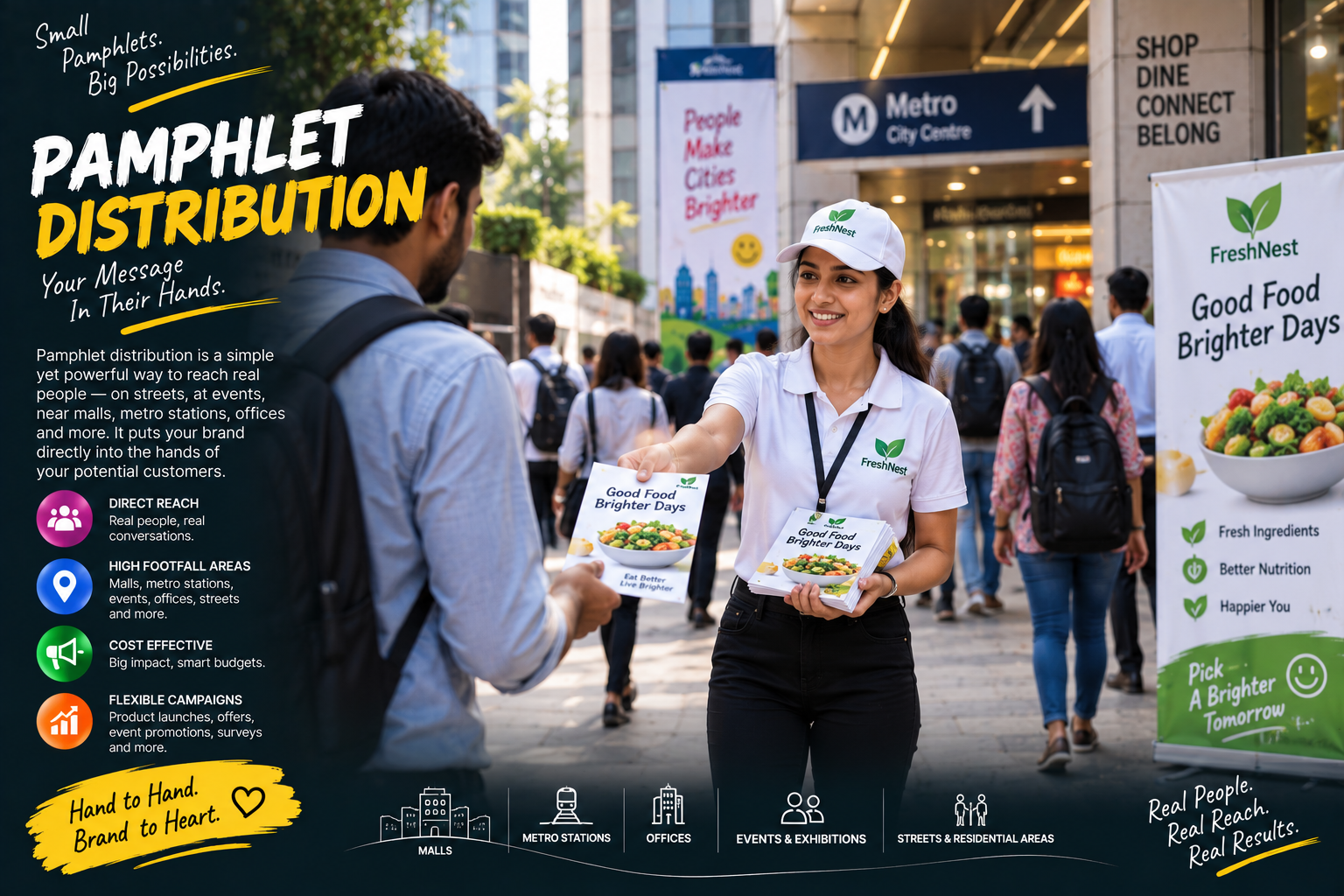 Pamphlet Distribution service by Bynzo Innovative Pvt. Ltd
