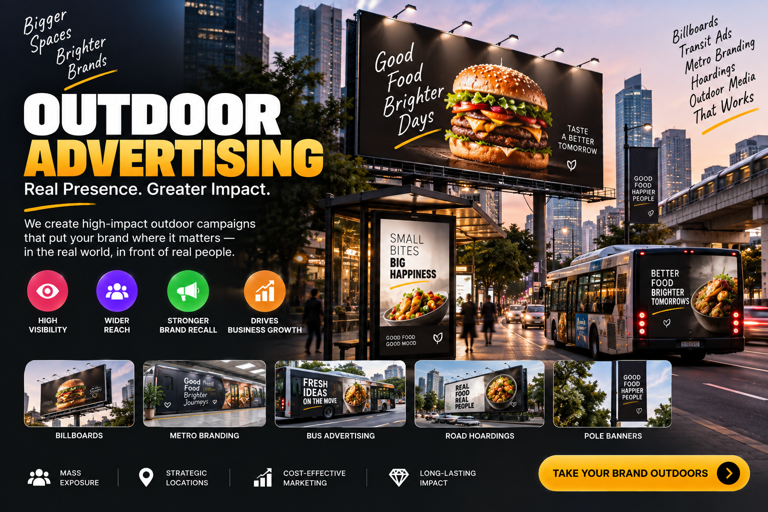 Outdoor Advertising service by Bynzo Innovative Pvt. Ltd